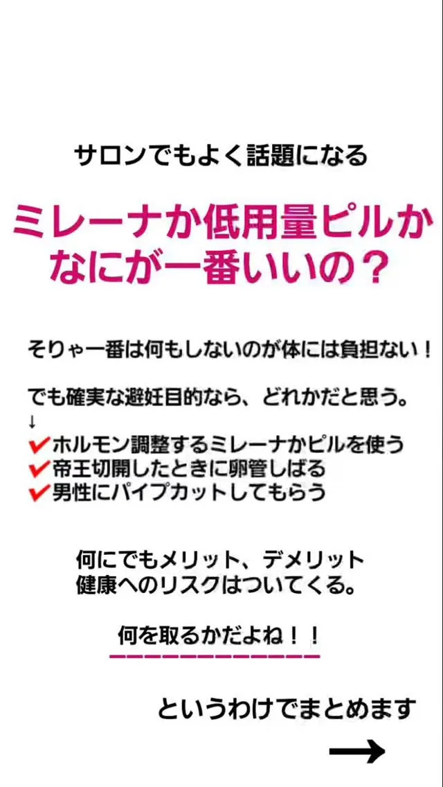 【避妊を知ろう】